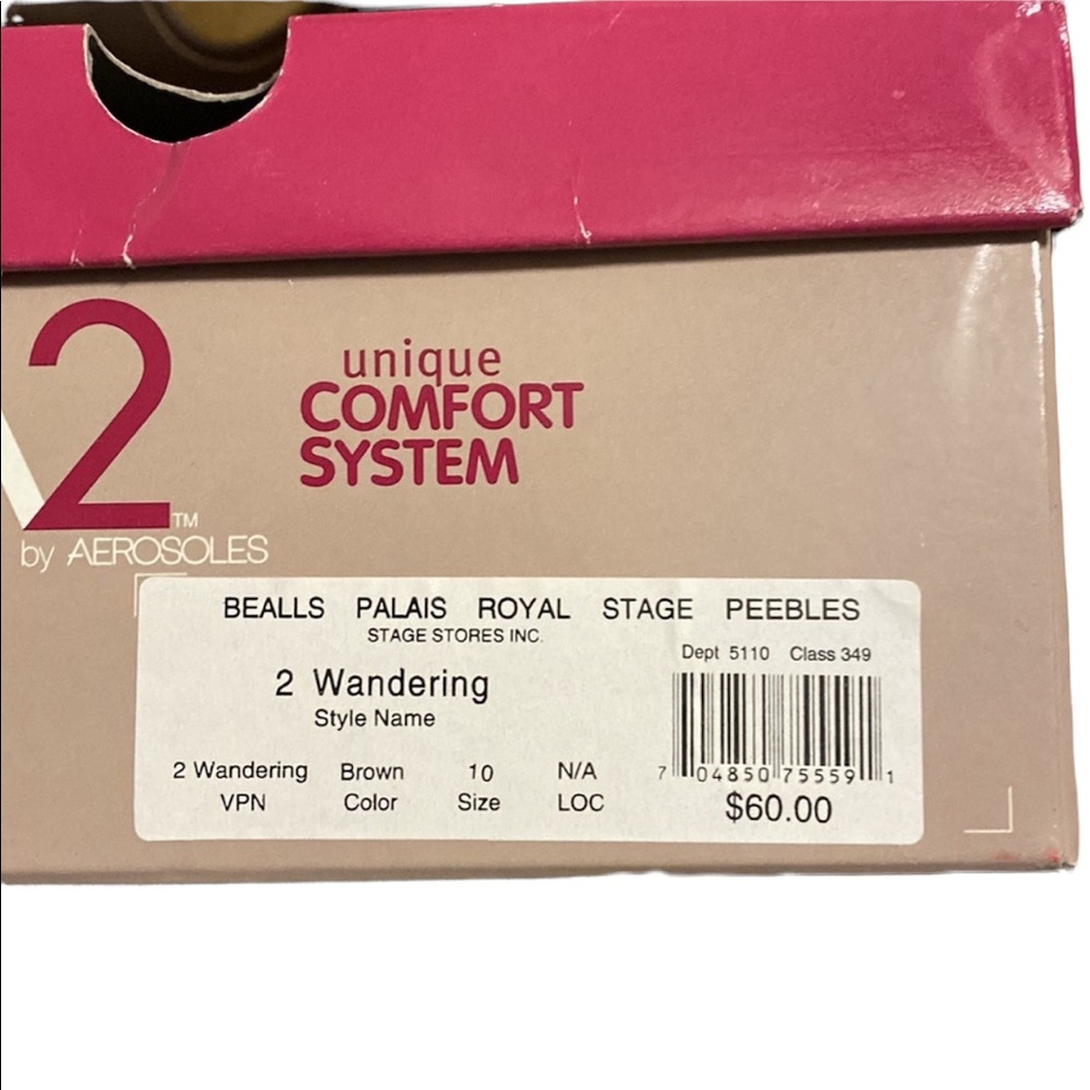 A2 by Aerosoles Wandering Brown size 10 peep toe wedges - Picture 7 of 8